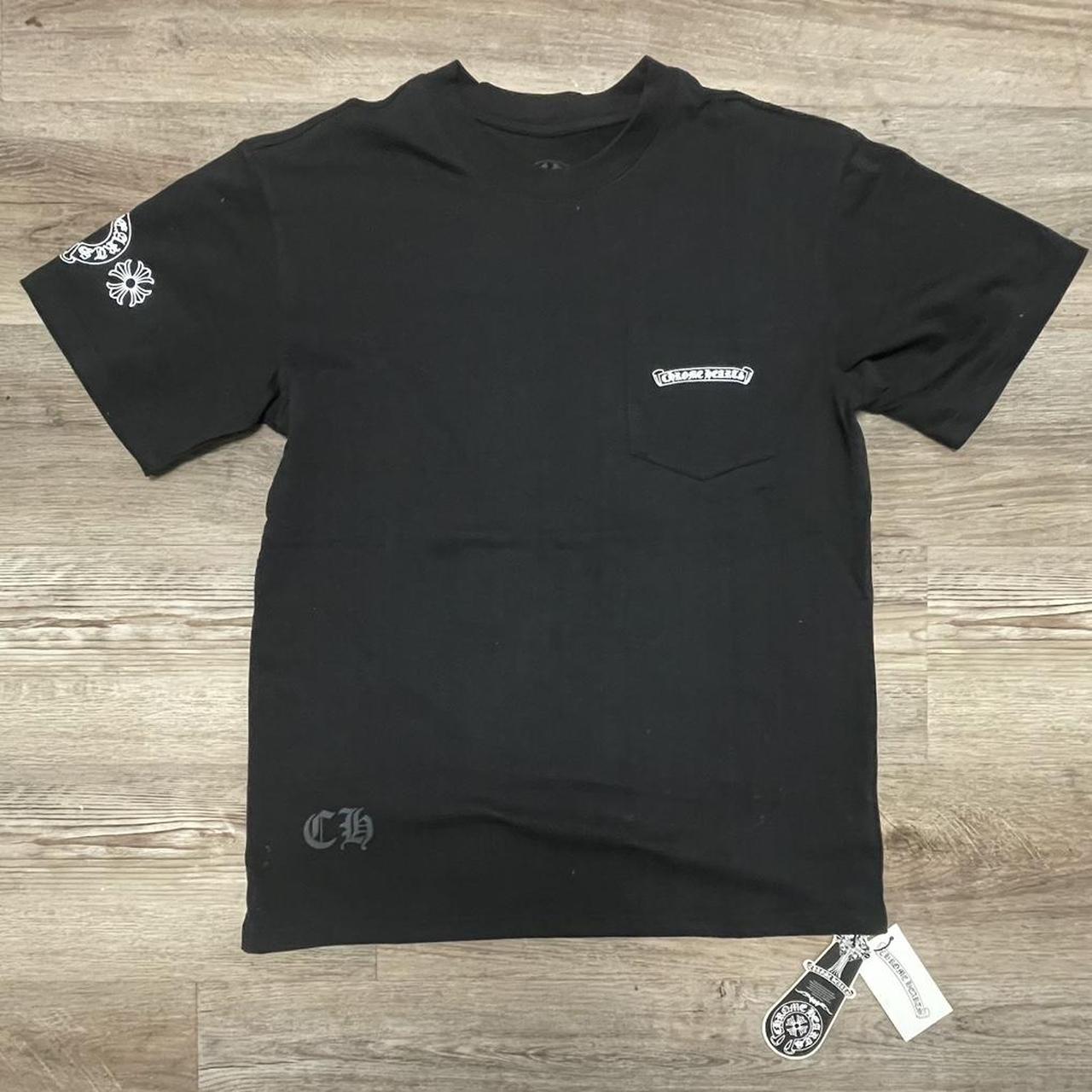 Chrome Hearts Black Cotton T-Shirt — Multicolour Cross Graphic